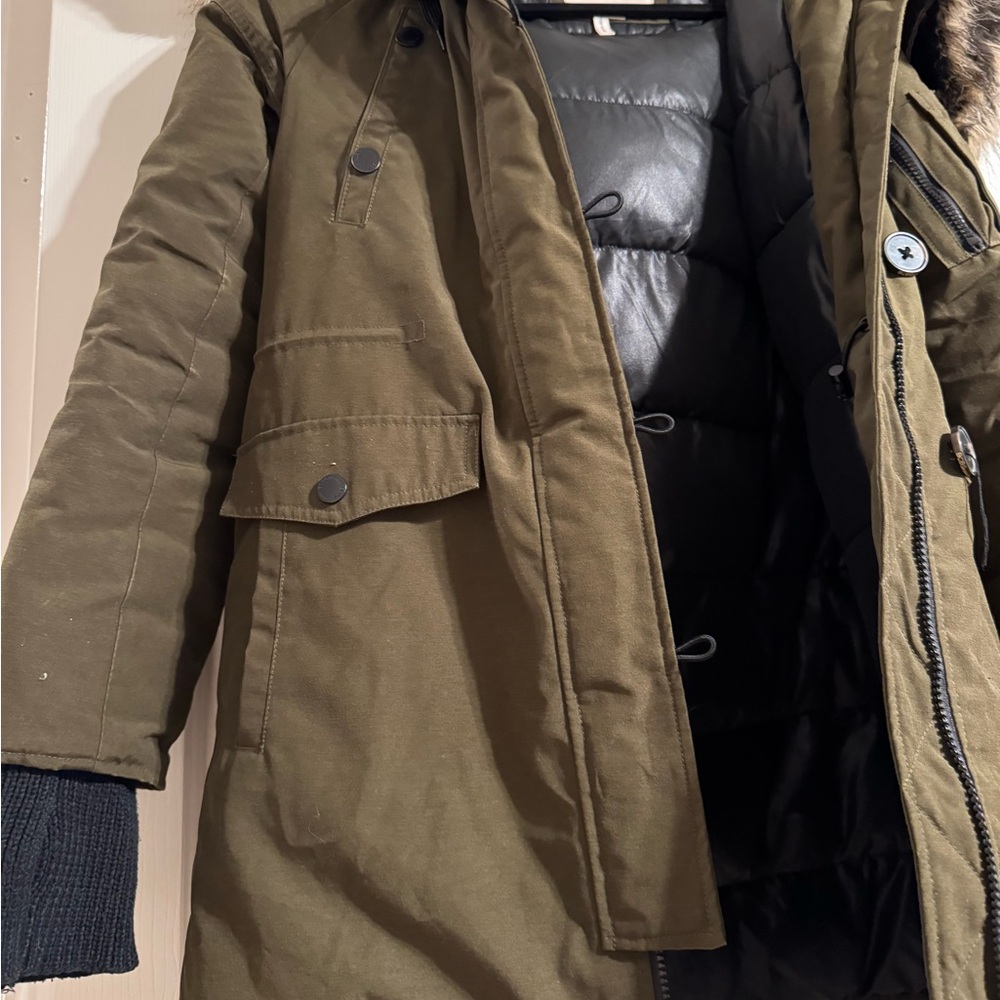 Bcbgeneration Army Green Winter Coat - image 3